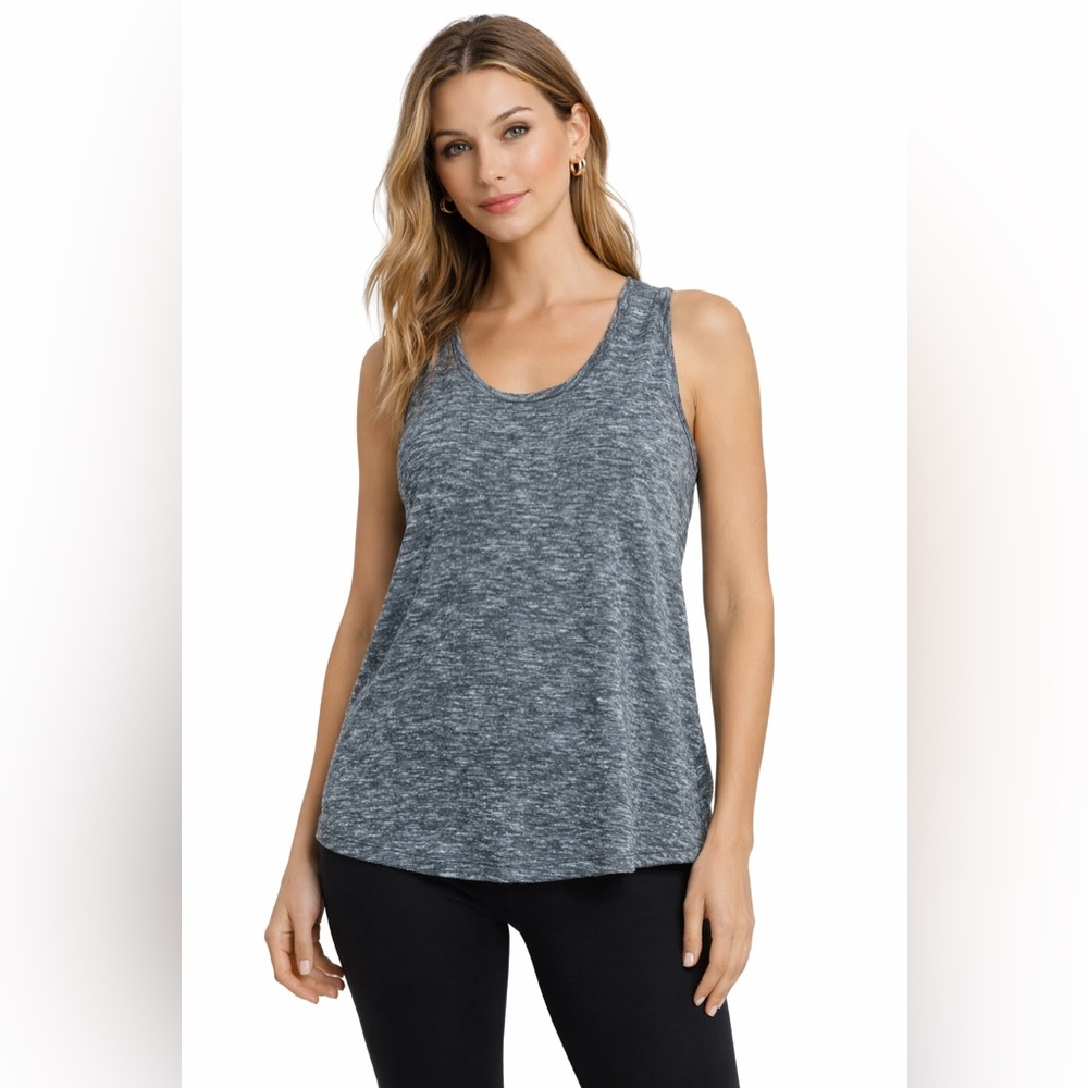 Aritzia TNA Grey Oversized Cotton Muscle Tank